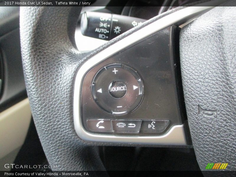 Taffeta White / Ivory 2017 Honda Civic LX Sedan