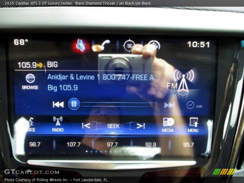 Black Diamond Tricoat / Jet Black/Jet Black 2015 Cadillac ATS 2.0T Luxury Sedan