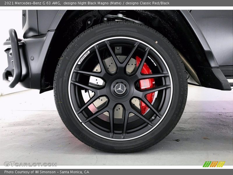 designo Night Black Magno (Matte) / designo Classic Red/Black 2021 Mercedes-Benz G 63 AMG