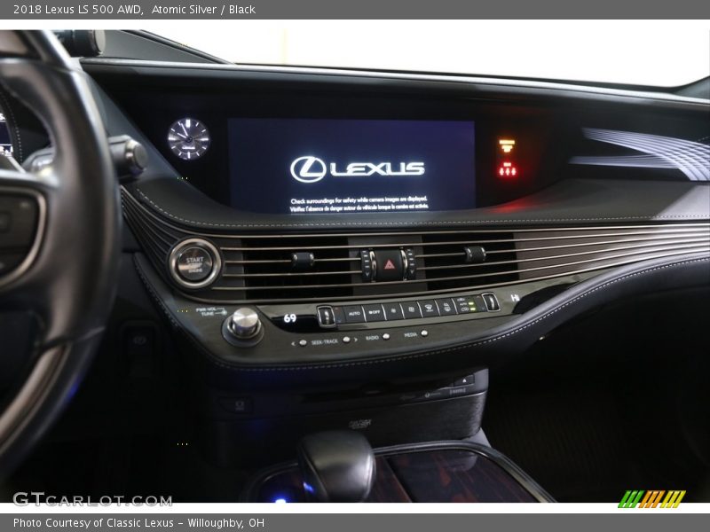Atomic Silver / Black 2018 Lexus LS 500 AWD