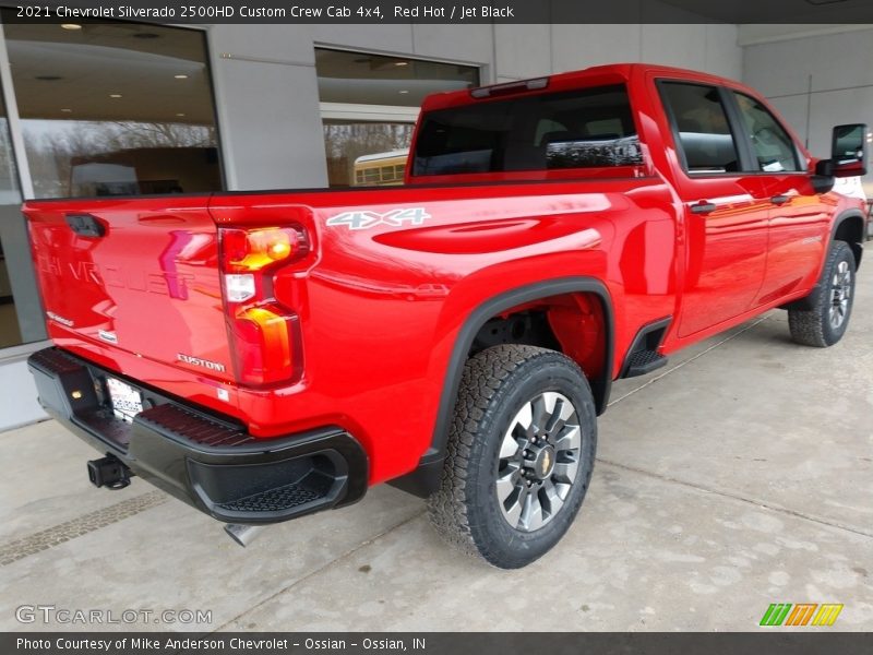 Red Hot / Jet Black 2021 Chevrolet Silverado 2500HD Custom Crew Cab 4x4