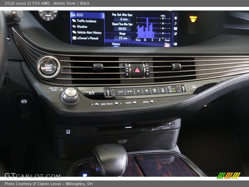 Atomic Silver / Black 2018 Lexus LS 500 AWD