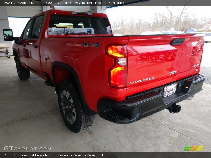 Red Hot / Jet Black 2021 Chevrolet Silverado 2500HD Custom Crew Cab 4x4