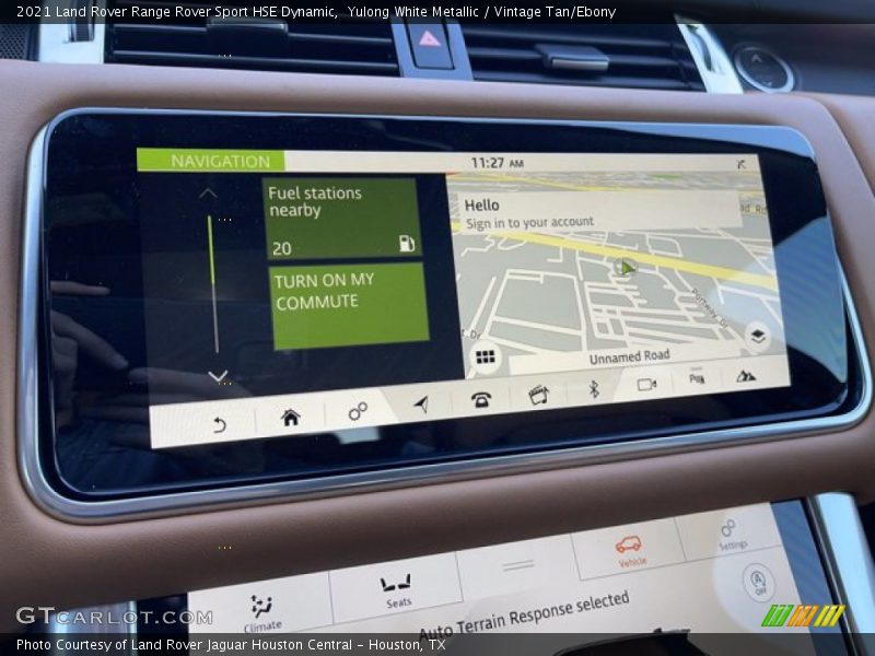 Navigation of 2021 Range Rover Sport HSE Dynamic