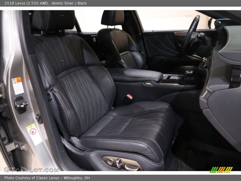 Atomic Silver / Black 2018 Lexus LS 500 AWD
