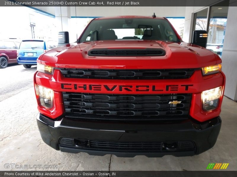 Red Hot / Jet Black 2021 Chevrolet Silverado 2500HD Custom Crew Cab 4x4