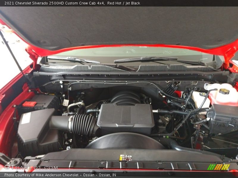 Red Hot / Jet Black 2021 Chevrolet Silverado 2500HD Custom Crew Cab 4x4