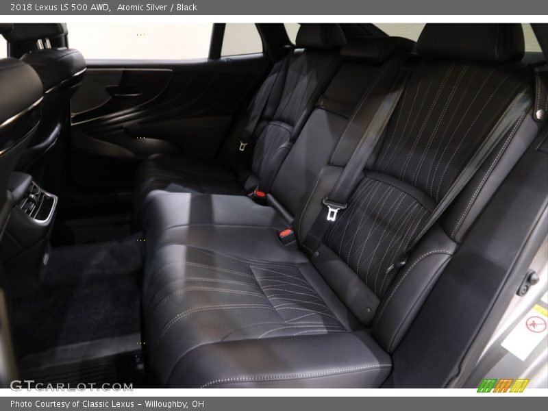 Atomic Silver / Black 2018 Lexus LS 500 AWD