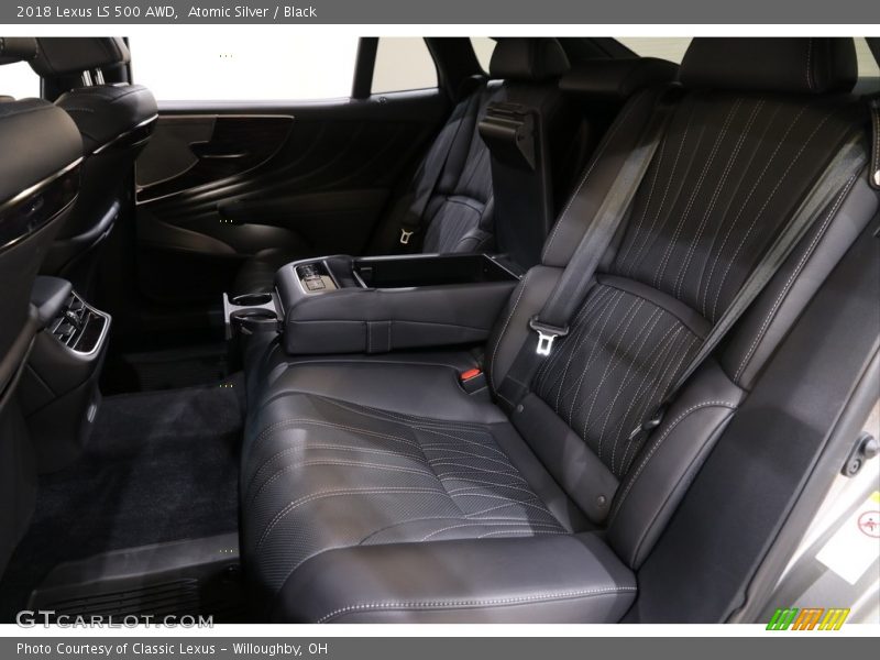 Atomic Silver / Black 2018 Lexus LS 500 AWD