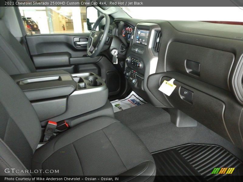 Red Hot / Jet Black 2021 Chevrolet Silverado 2500HD Custom Crew Cab 4x4