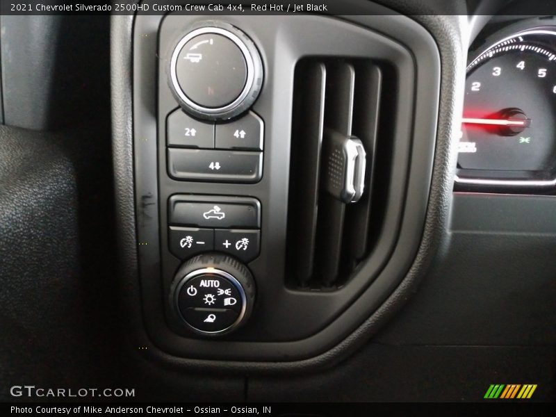 Red Hot / Jet Black 2021 Chevrolet Silverado 2500HD Custom Crew Cab 4x4