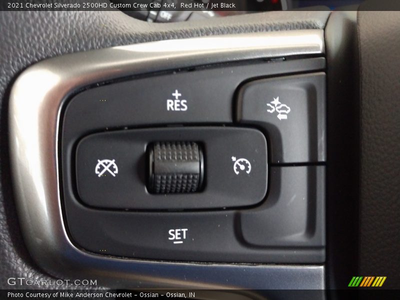 Red Hot / Jet Black 2021 Chevrolet Silverado 2500HD Custom Crew Cab 4x4