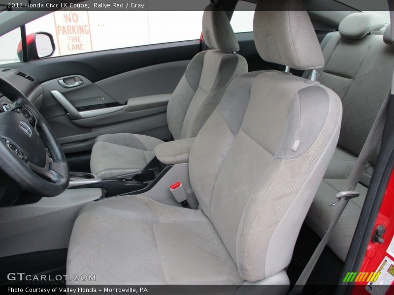 Rallye Red / Gray 2012 Honda Civic LX Coupe