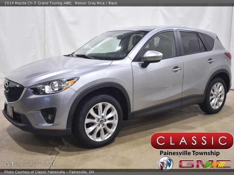 Meteor Gray Mica / Black 2014 Mazda CX-5 Grand Touring AWD