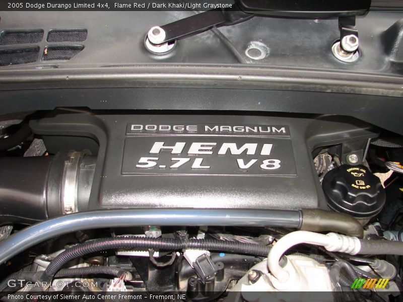 Flame Red / Dark Khaki/Light Graystone 2005 Dodge Durango Limited 4x4