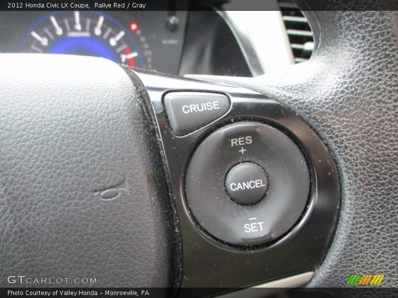 Rallye Red / Gray 2012 Honda Civic LX Coupe