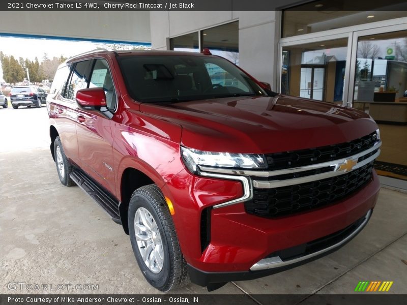 Cherry Red Tintcoat / Jet Black 2021 Chevrolet Tahoe LS 4WD