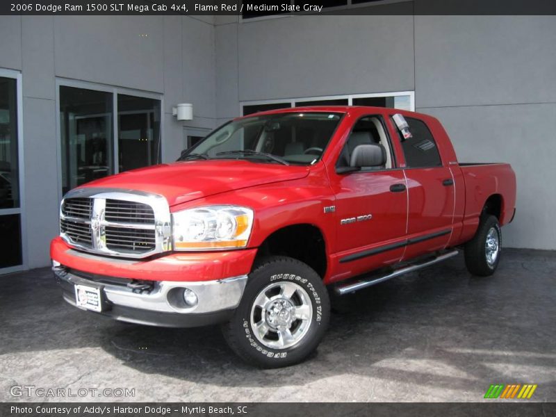 Flame Red / Medium Slate Gray 2006 Dodge Ram 1500 SLT Mega Cab 4x4