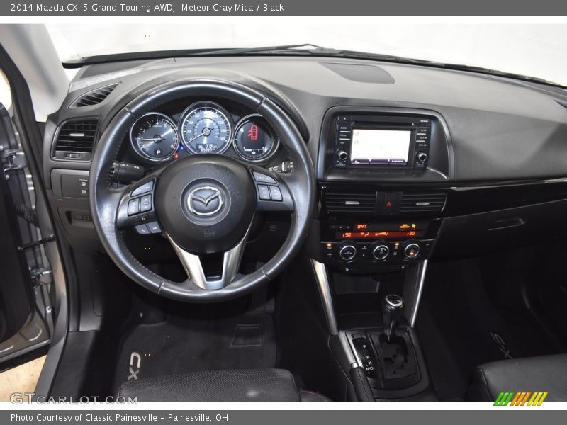 Meteor Gray Mica / Black 2014 Mazda CX-5 Grand Touring AWD