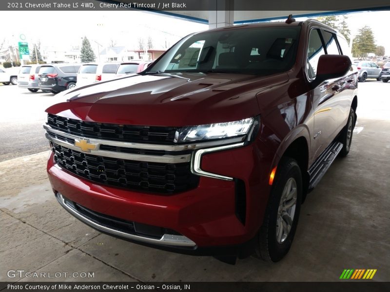 Cherry Red Tintcoat / Jet Black 2021 Chevrolet Tahoe LS 4WD