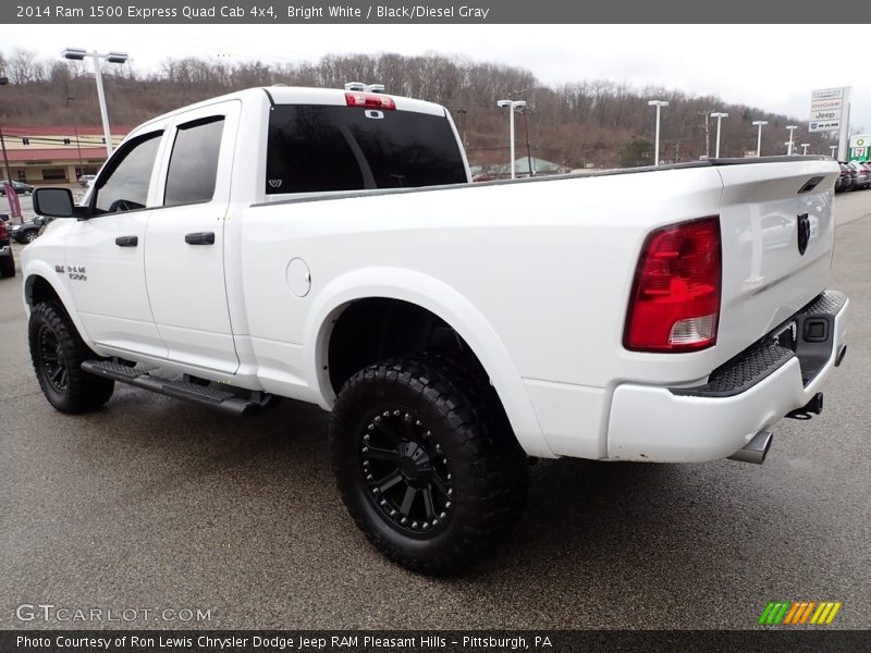 Bright White / Black/Diesel Gray 2014 Ram 1500 Express Quad Cab 4x4