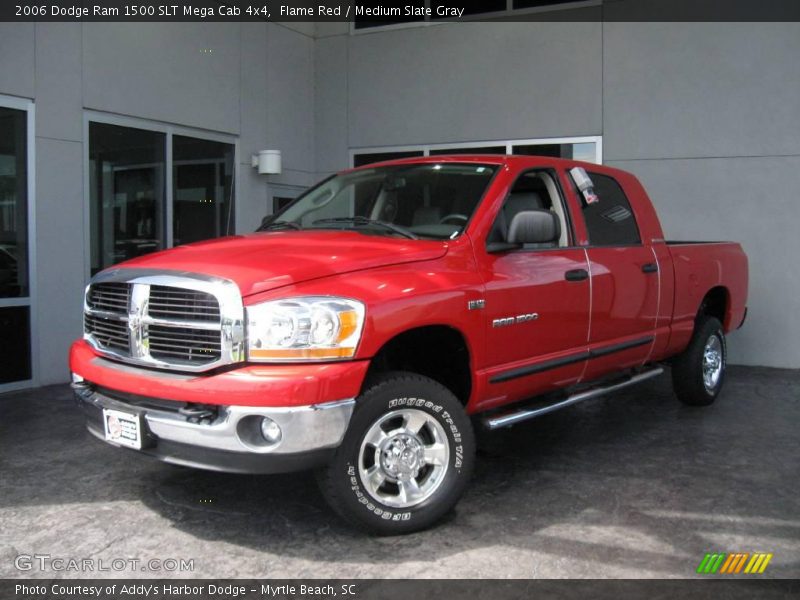 Flame Red / Medium Slate Gray 2006 Dodge Ram 1500 SLT Mega Cab 4x4
