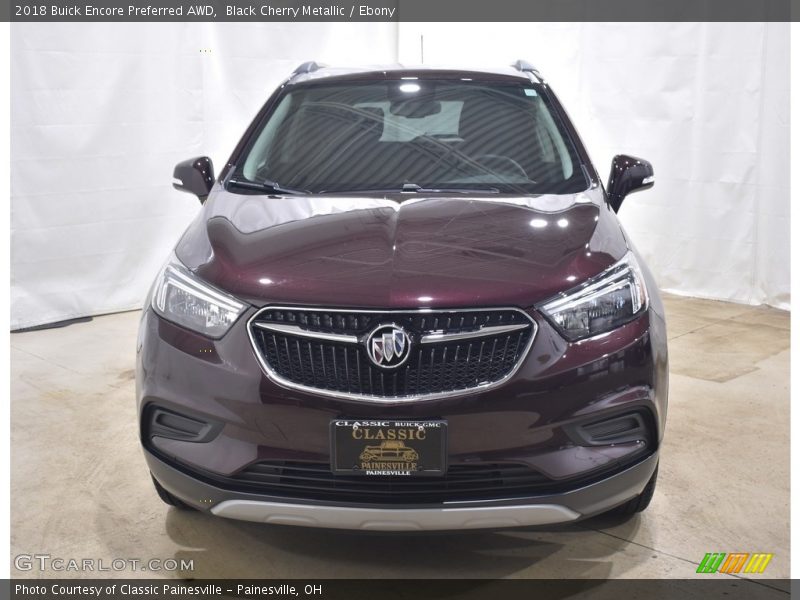Black Cherry Metallic / Ebony 2018 Buick Encore Preferred AWD