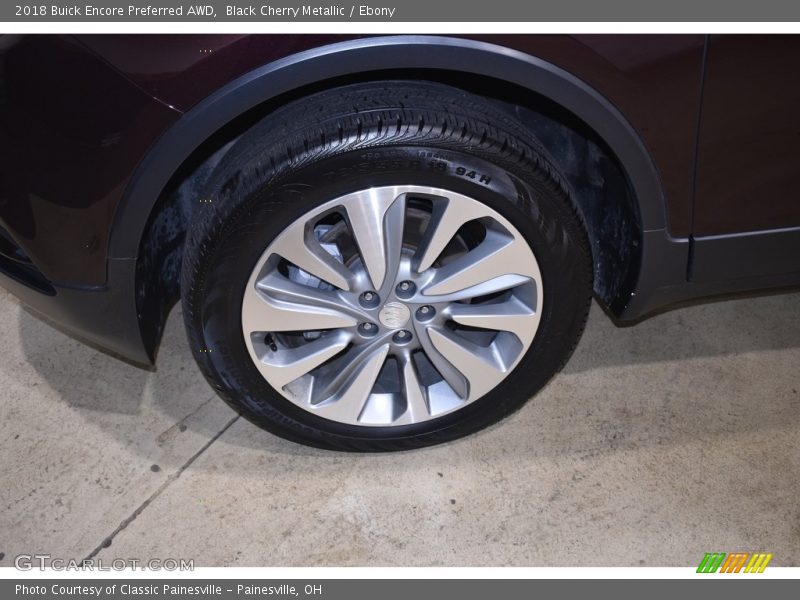 Black Cherry Metallic / Ebony 2018 Buick Encore Preferred AWD