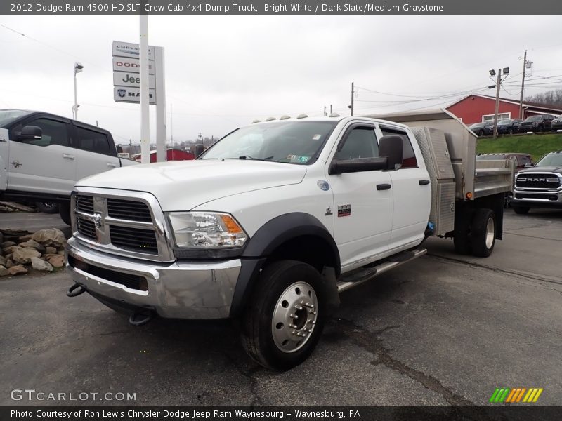 Front 3/4 View of 2012 Ram 4500 HD SLT Crew Cab 4x4 Dump Truck
