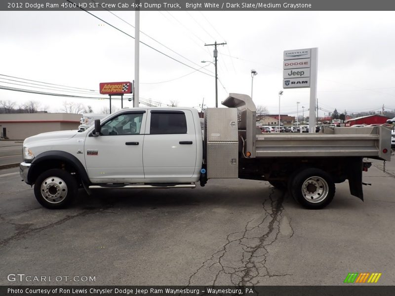  2012 Ram 4500 HD SLT Crew Cab 4x4 Dump Truck Bright White