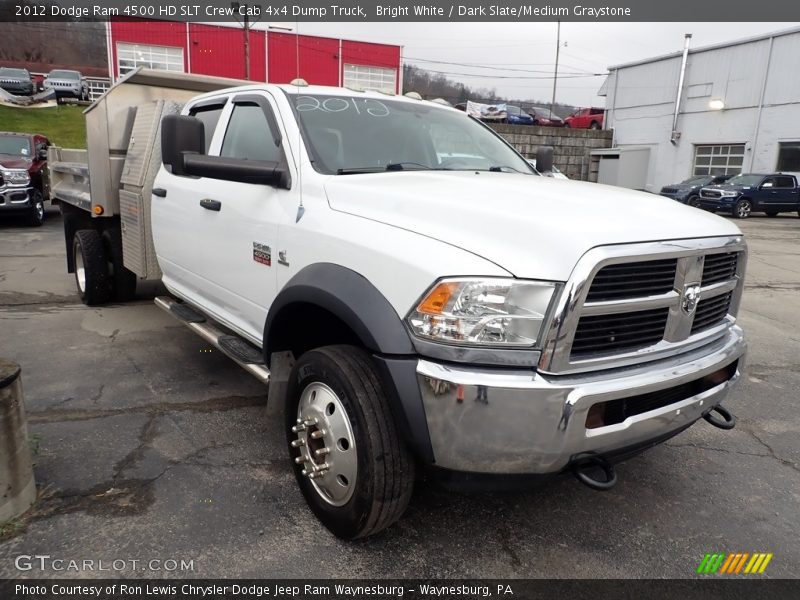 2012 Ram 4500 HD SLT Crew Cab 4x4 Dump Truck Bright White