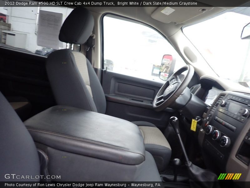 Bright White / Dark Slate/Medium Graystone 2012 Dodge Ram 4500 HD SLT Crew Cab 4x4 Dump Truck