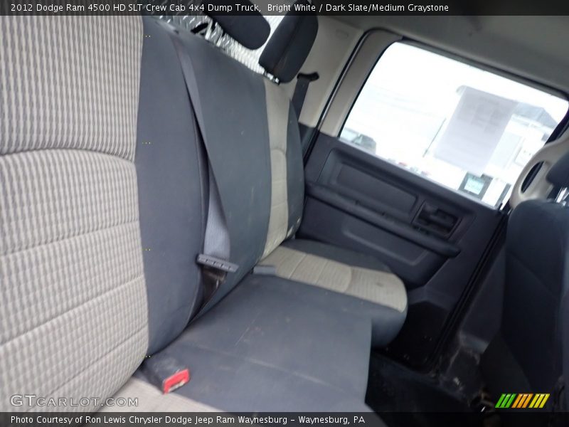 Bright White / Dark Slate/Medium Graystone 2012 Dodge Ram 4500 HD SLT Crew Cab 4x4 Dump Truck