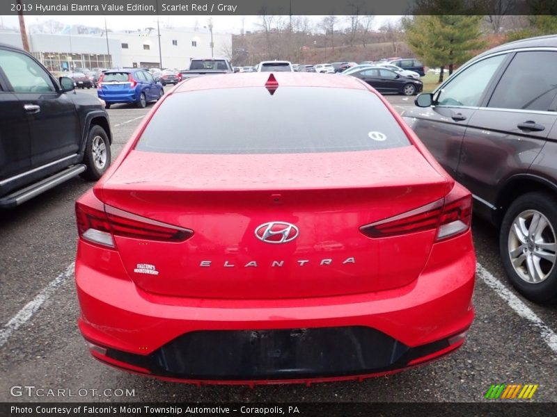 Scarlet Red / Gray 2019 Hyundai Elantra Value Edition