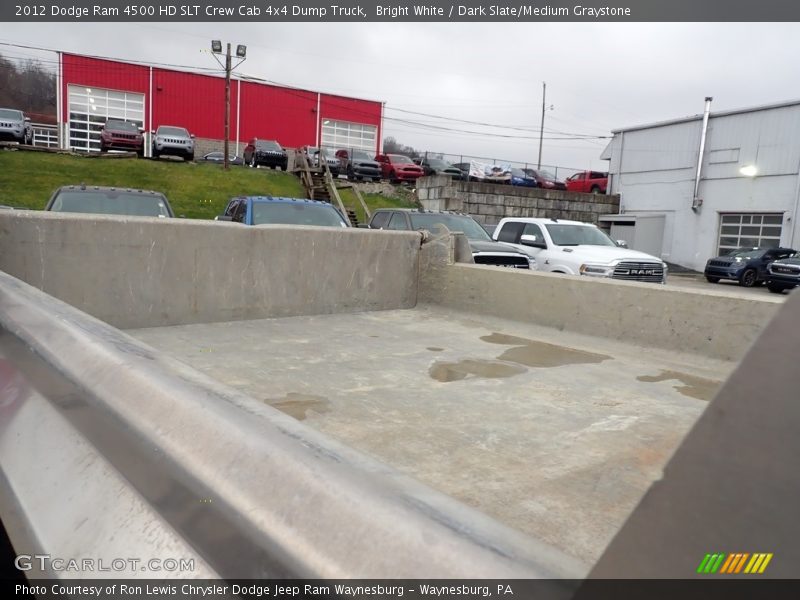 Bright White / Dark Slate/Medium Graystone 2012 Dodge Ram 4500 HD SLT Crew Cab 4x4 Dump Truck
