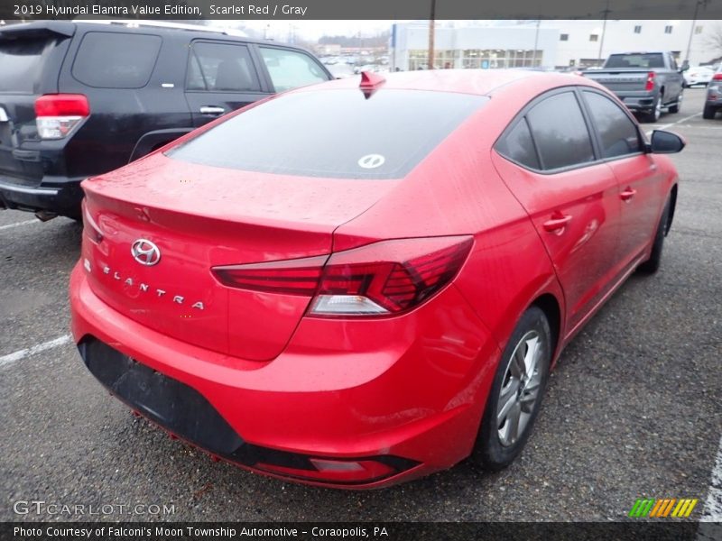 Scarlet Red / Gray 2019 Hyundai Elantra Value Edition