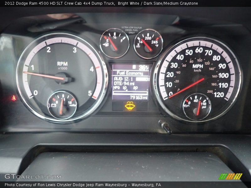  2012 Ram 4500 HD SLT Crew Cab 4x4 Dump Truck SLT Crew Cab 4x4 Dump Truck Gauges
