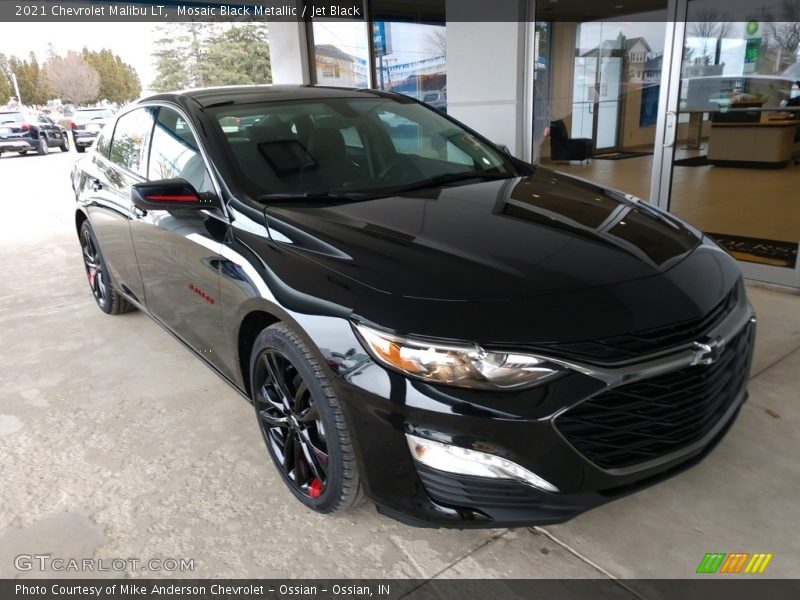 Mosaic Black Metallic / Jet Black 2021 Chevrolet Malibu LT