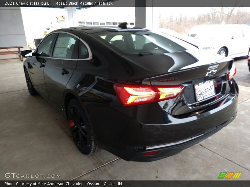 Mosaic Black Metallic / Jet Black 2021 Chevrolet Malibu LT