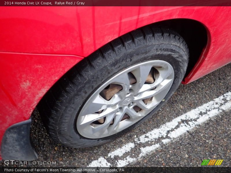 Rallye Red / Gray 2014 Honda Civic LX Coupe