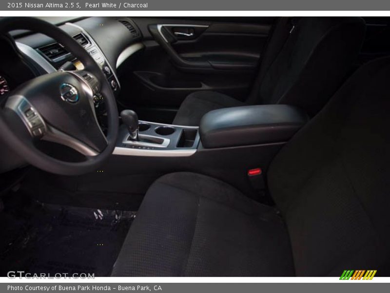 Pearl White / Charcoal 2015 Nissan Altima 2.5 S