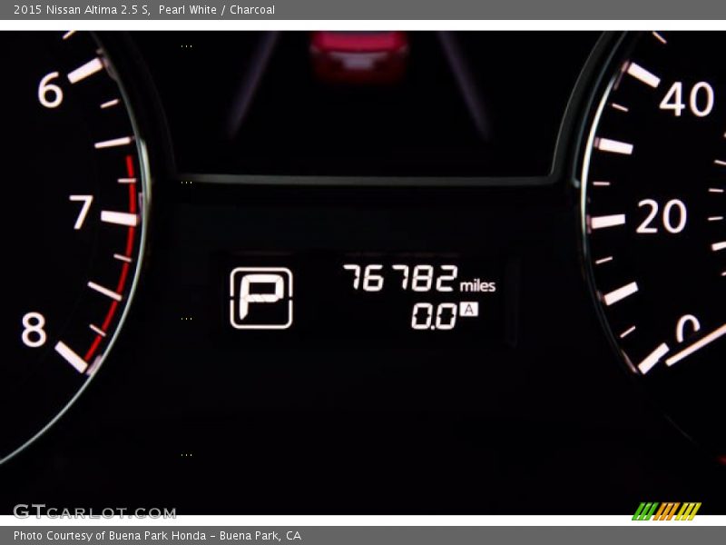 Pearl White / Charcoal 2015 Nissan Altima 2.5 S