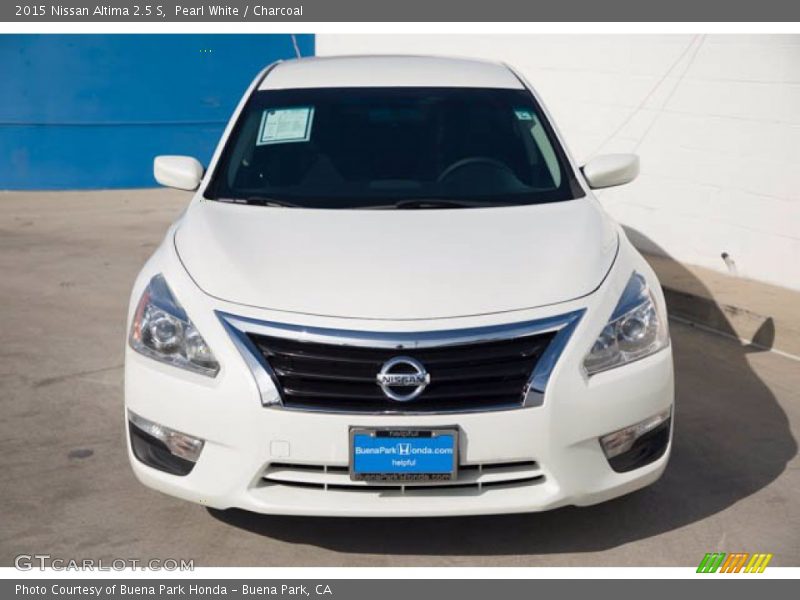 Pearl White / Charcoal 2015 Nissan Altima 2.5 S