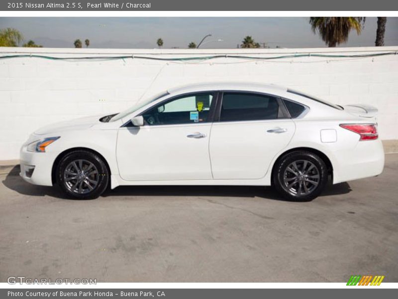 Pearl White / Charcoal 2015 Nissan Altima 2.5 S