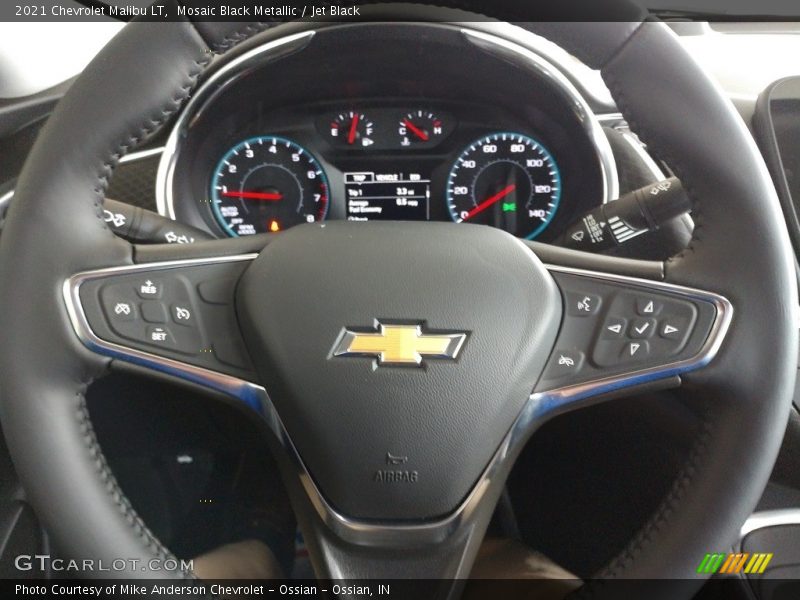 Mosaic Black Metallic / Jet Black 2021 Chevrolet Malibu LT