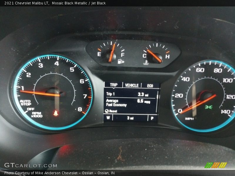 Mosaic Black Metallic / Jet Black 2021 Chevrolet Malibu LT