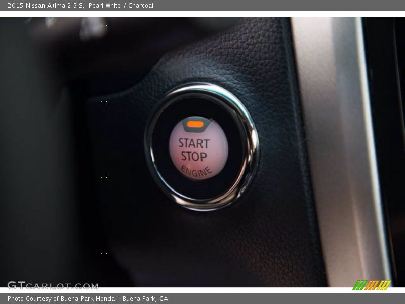 Pearl White / Charcoal 2015 Nissan Altima 2.5 S