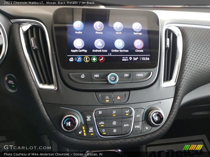Mosaic Black Metallic / Jet Black 2021 Chevrolet Malibu LT