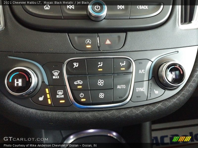 Mosaic Black Metallic / Jet Black 2021 Chevrolet Malibu LT