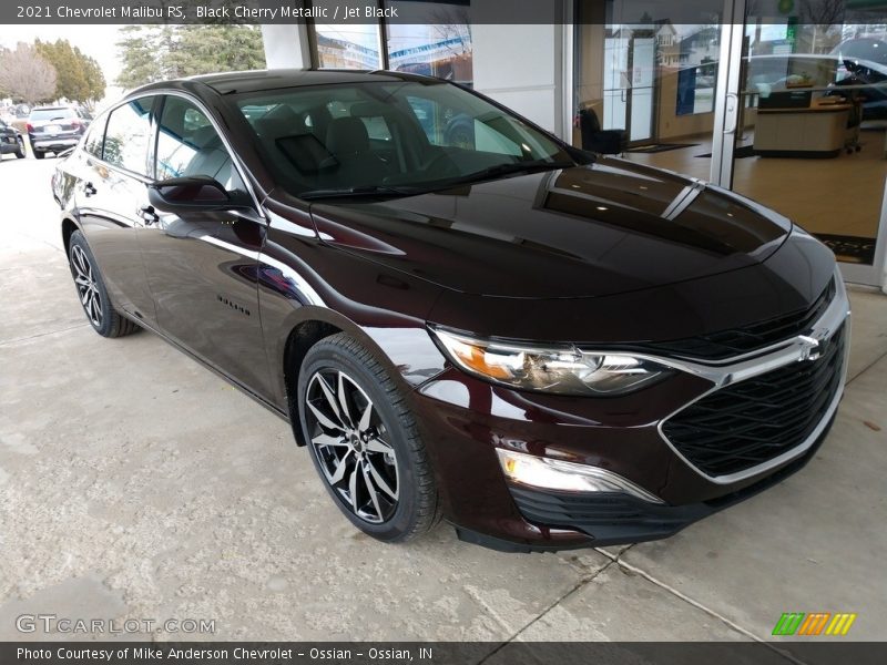 Black Cherry Metallic / Jet Black 2021 Chevrolet Malibu RS